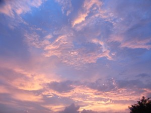 Sunset over Kep hills